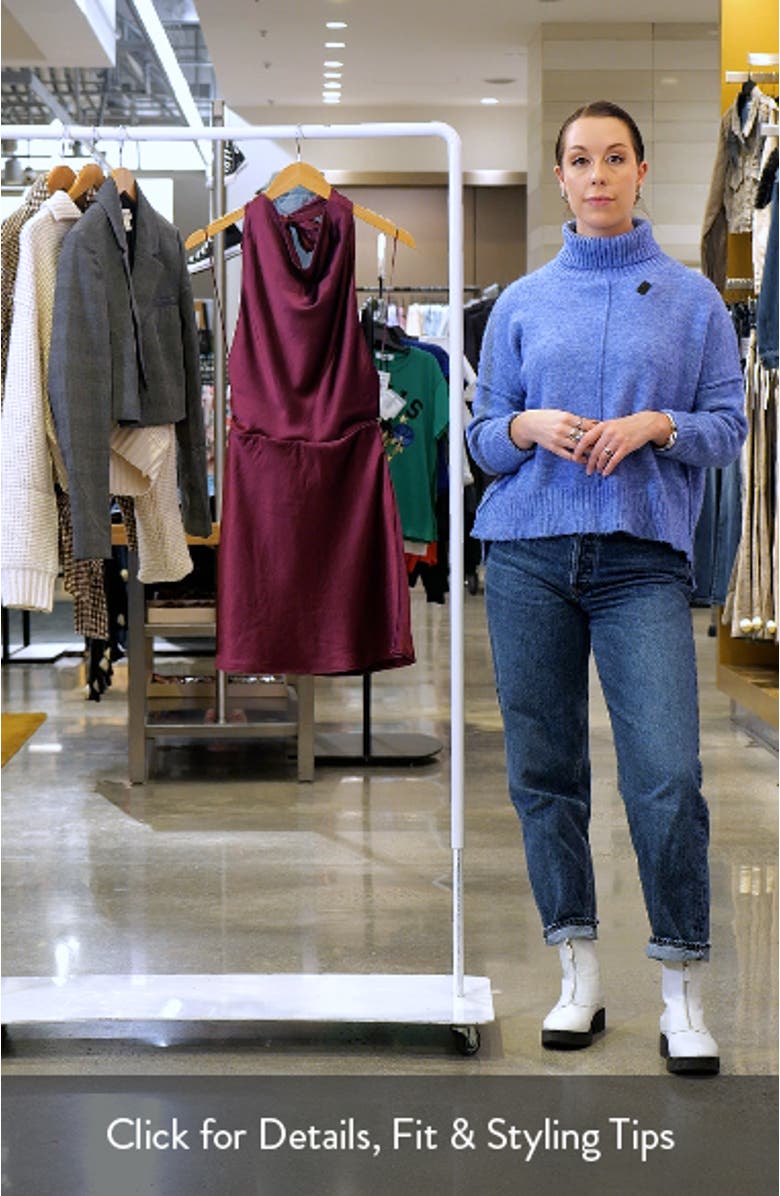 Open Back Satin Minidress, sales video thumbnail