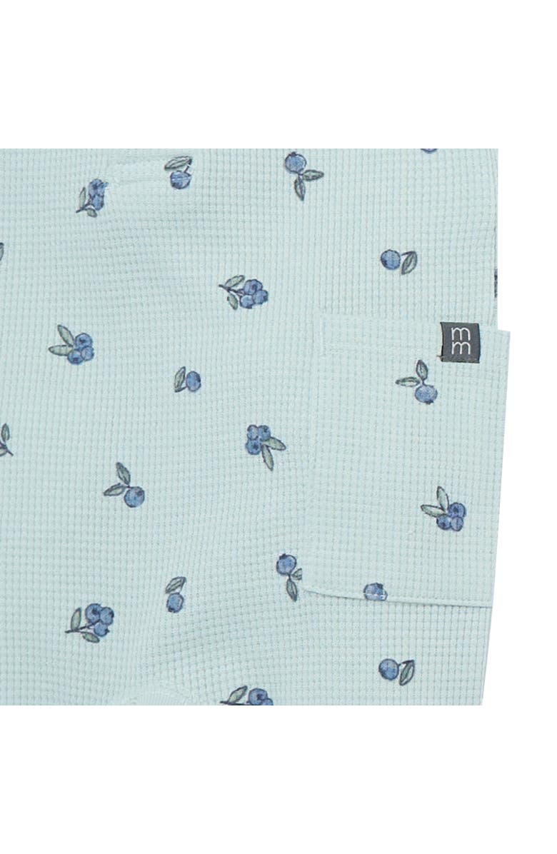 Modern Moments<sup>™</sup> by Gerber Baby Girls Light Sky Blueberry Short Sleeve Long Leg Romper, Alternate, color, Sky Blueberry