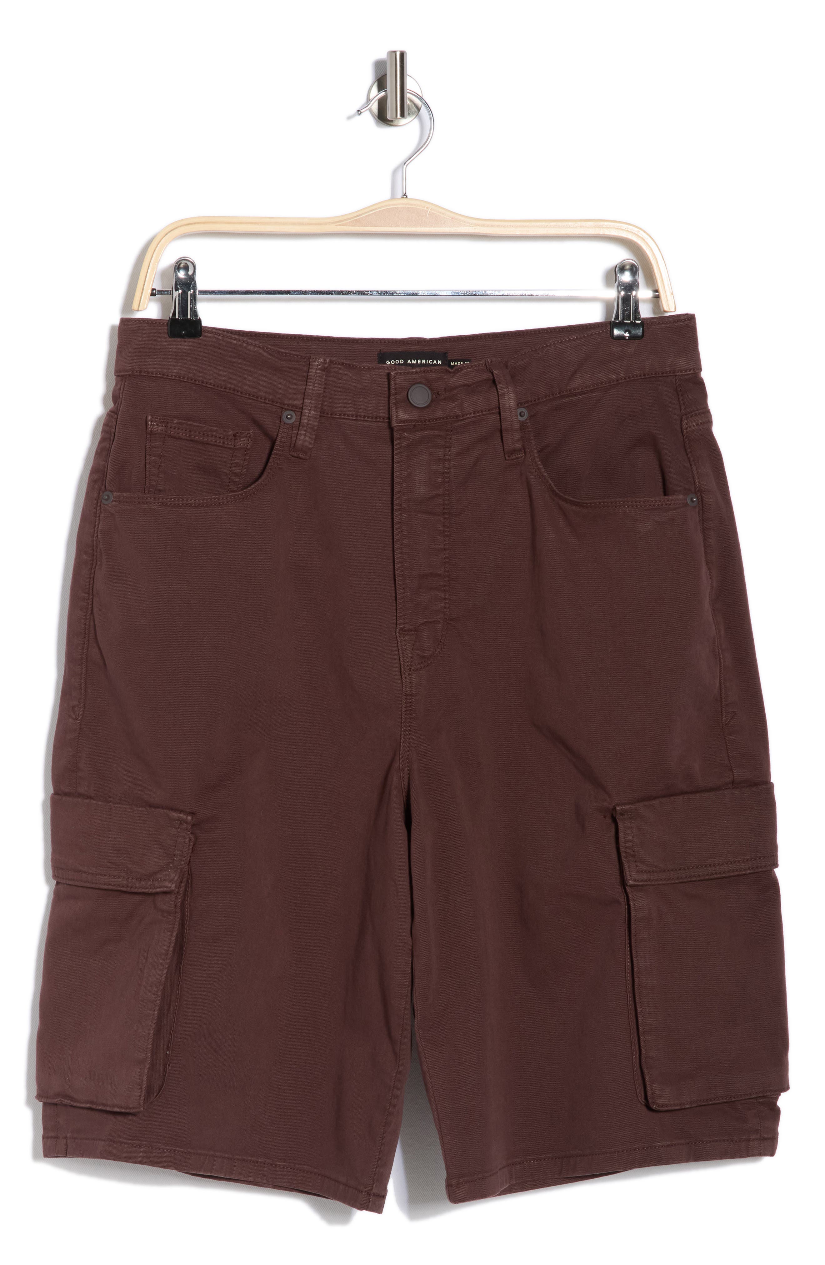 Good American Twill Cargo Shorts