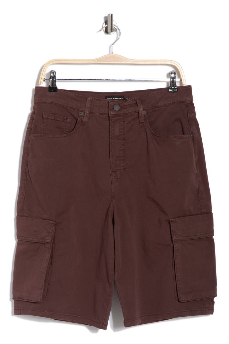 Twill Cargo Shorts, Alternate, color, BARK003