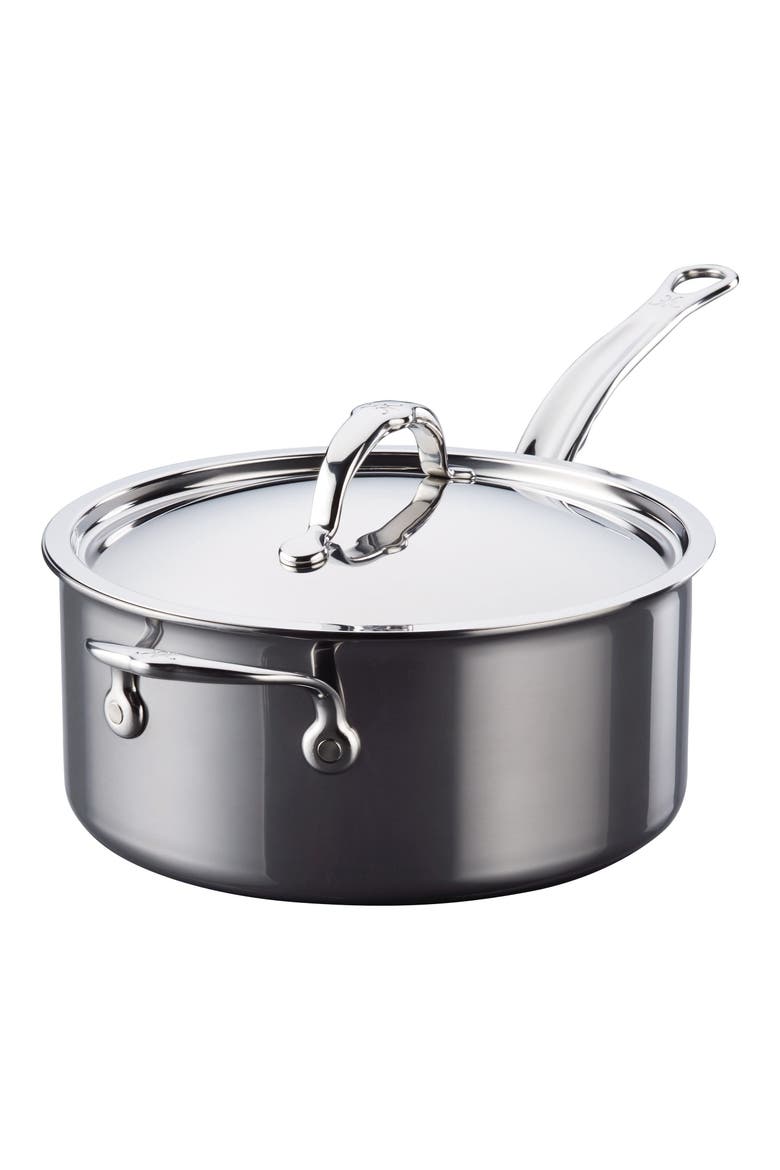 NanoBond 4-Quart Helper Handle Saucepan with Lid, Main, color, STAINLESS STEEL