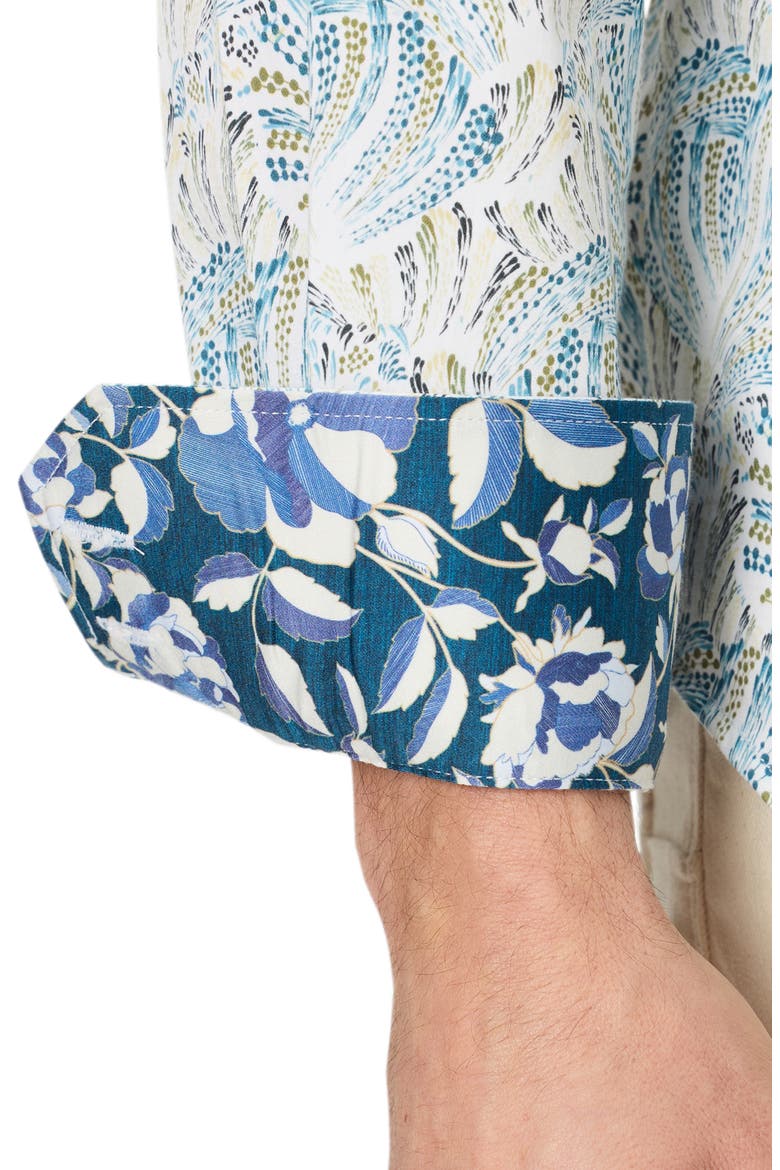 Foxboro Point Collar Knit Shirt, Alternate, color, MULTI