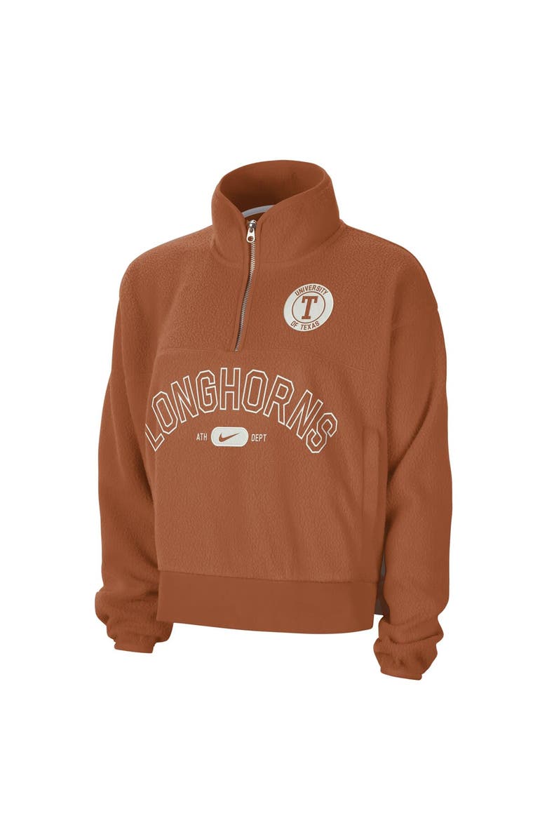 Nike Women's Nike Texas Orange Texas Longhorns Fly Fleece Quarter-Zip Jacket, Alternate, color, 