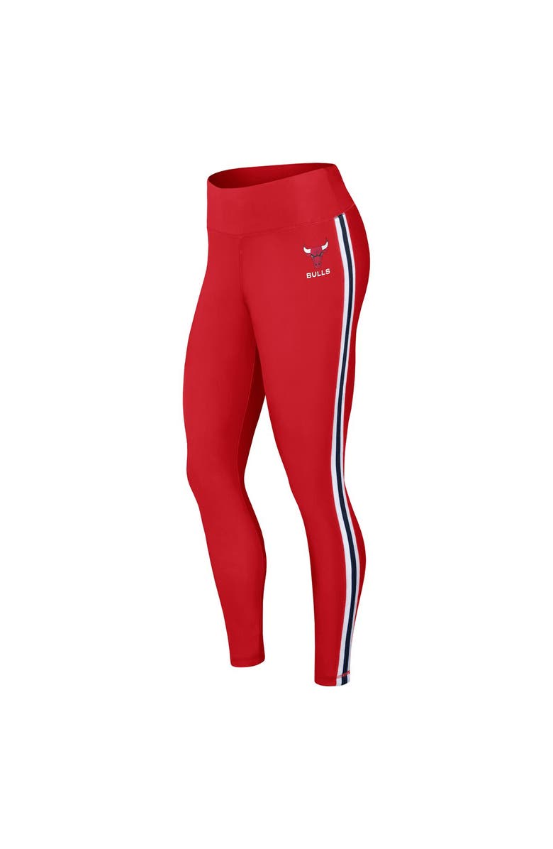 WEAR by Erin Andrews Women's WEAR by Erin Andrews  Red Chicago Bulls Color-Block Leggings, Alternate, color, 