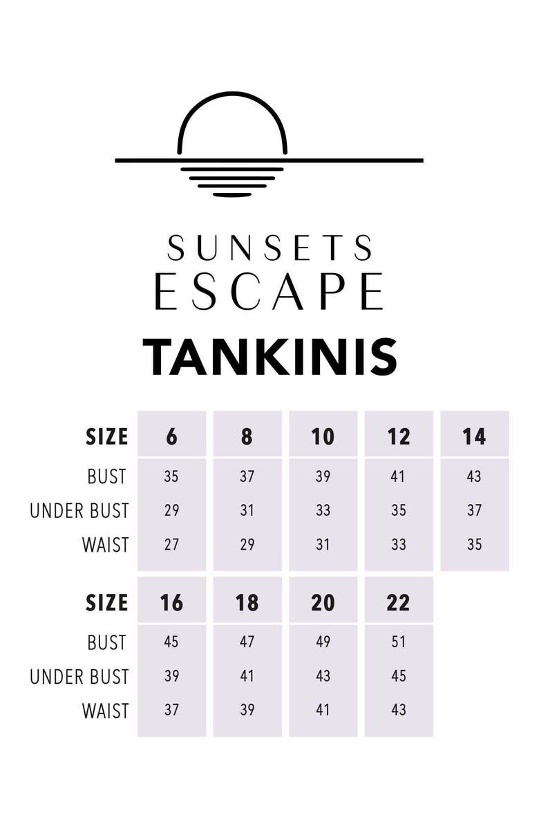 Sunsets Escape Sadie Tankini Swimsuit Top, Alternate, color, Begonia Sandbar Rib