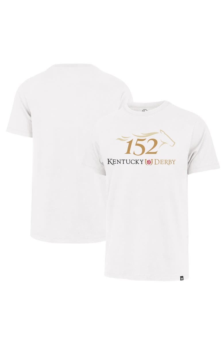 '47 Men's '47 White 152nd Kentucky Derby Franklin T-Shirt, Main, color, White