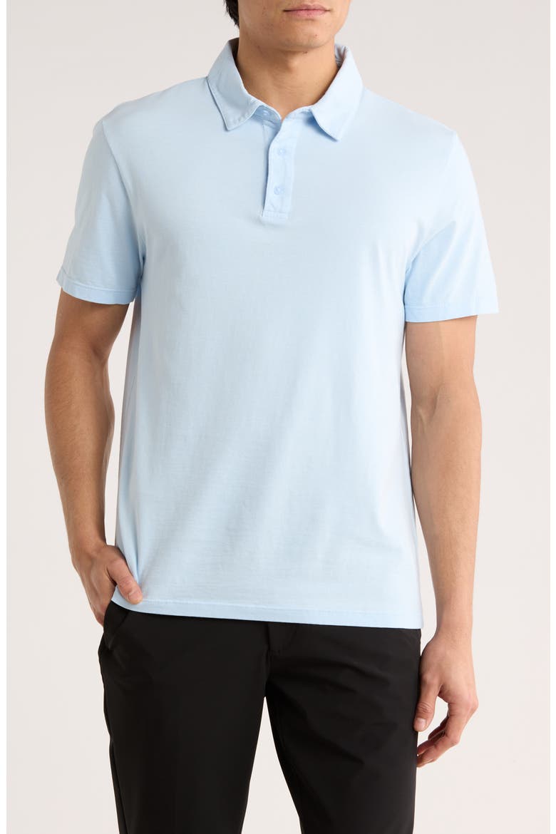 Garment Dyed Cotton Polo, Main, color, PALE BLUE