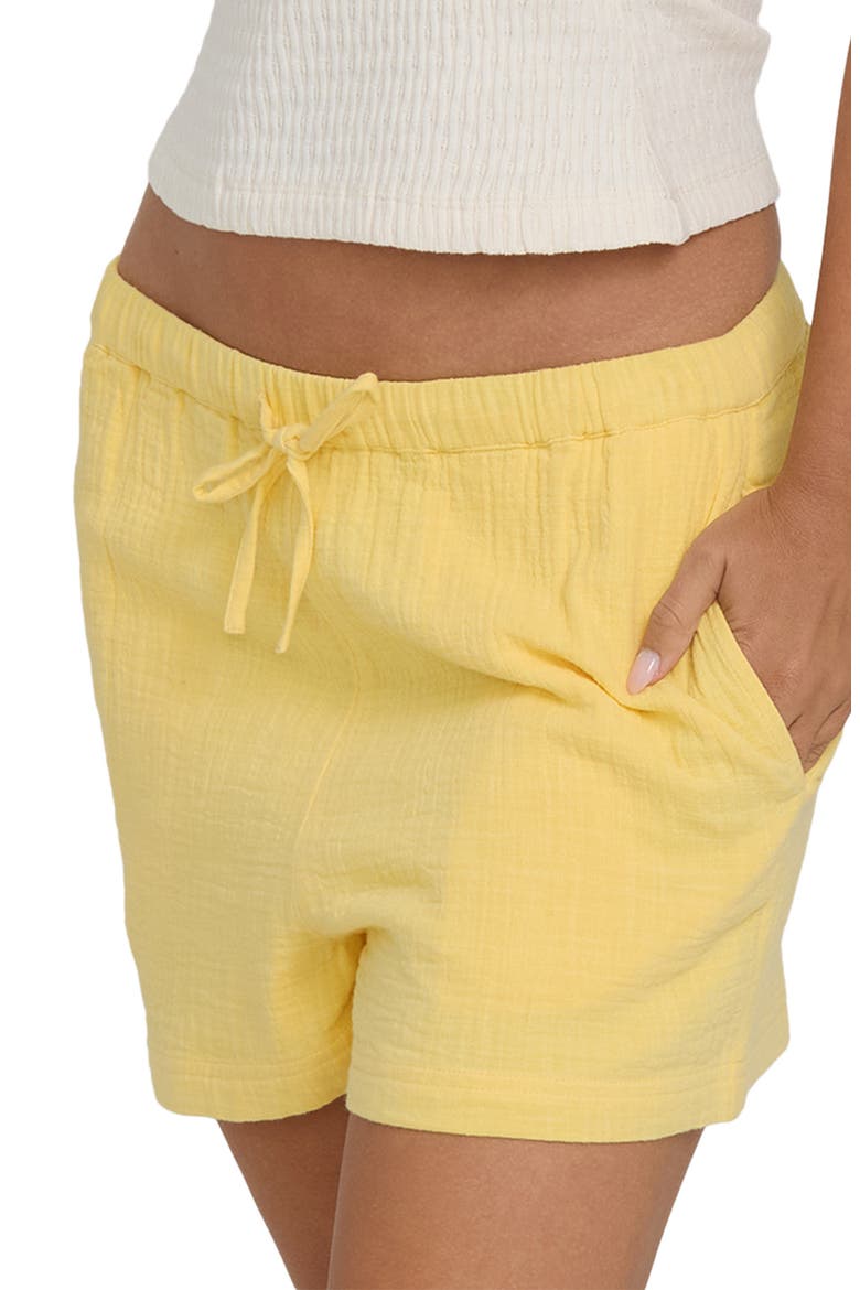 Wanderer Cotton Drawstring Shorts, Alternate, color, SUNDRESS