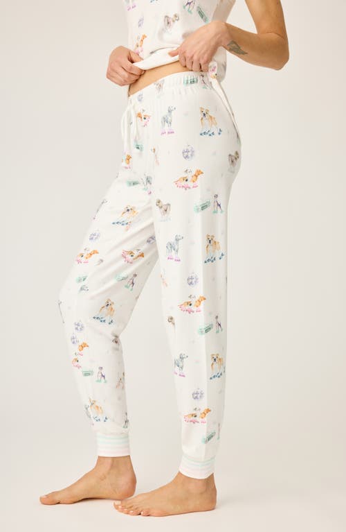 PJ SALVAGE PJ SALVAGE ROLL WITH IT BANDED PAJAMA PANTS 