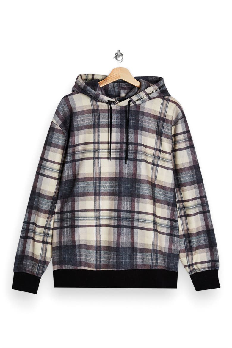 Country Check Hoodie, Alternate, color, NAVY BLUE