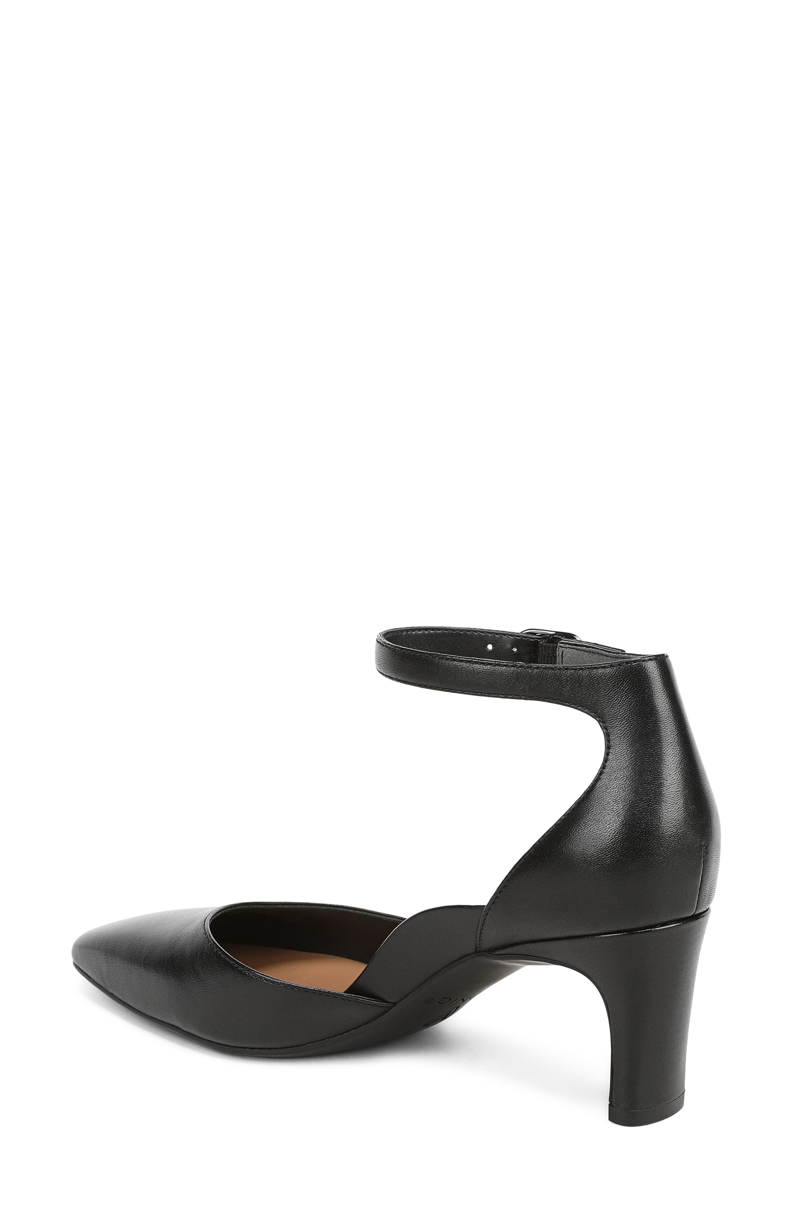 Vionic Scarlett Ankle Strap Pump, Alternate, color, Black Leather