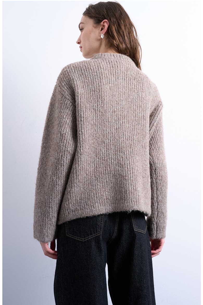 Double Pocket Cardigan, Alternate, color, STONE
