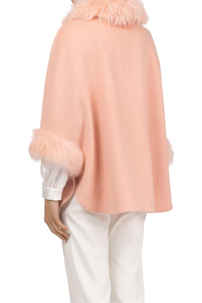 Select Wool Cape with Select Collar and Cuffs, Alternate, color, LIGHT PINK