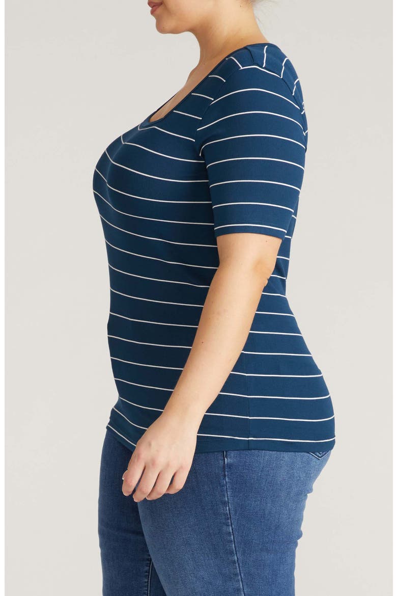 Foundation Short Sleeve Top, Alternate, color, TEAL BLUE