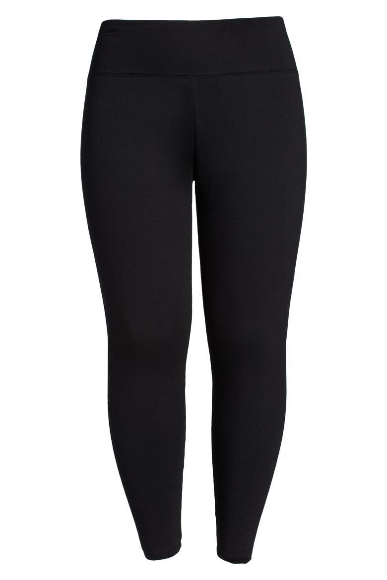 High Waist Ankle Leggings, Alternate, color, BLACK