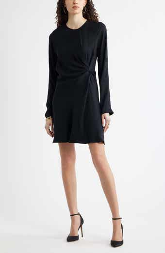 Side Twist Long Sleeve Minidress
