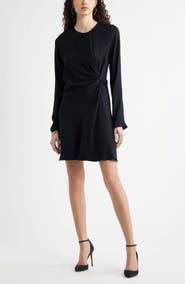 Nordstrom Side Twist Long Sleeve Minidress