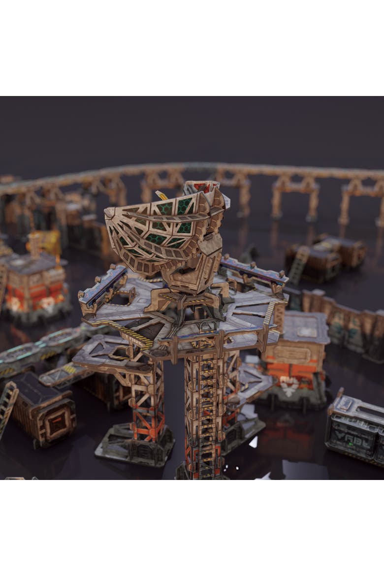 Scifi Terrain, Satcomm Installation Neutral Theme, Alternate, color, Multicolored