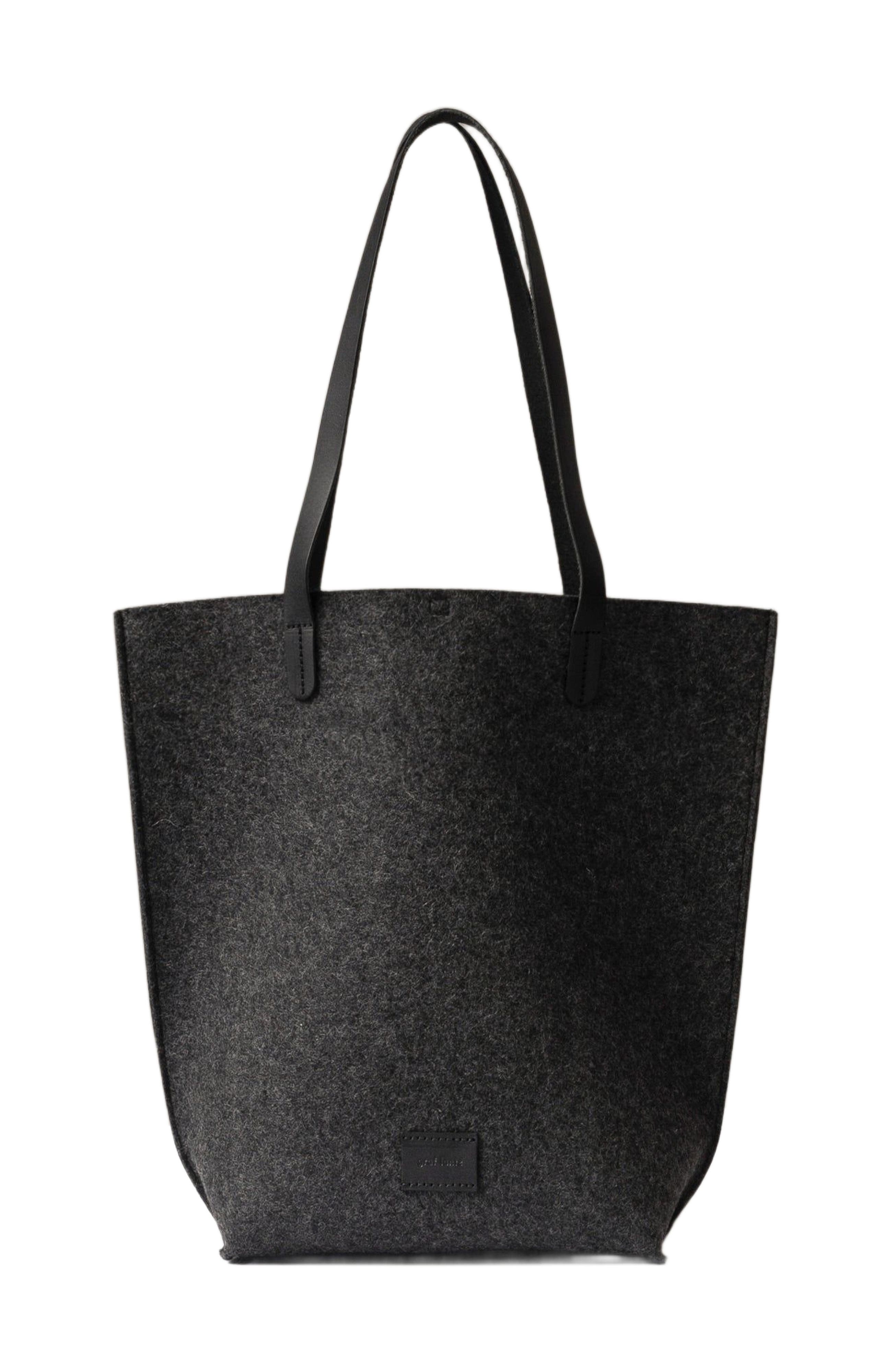 Graf Lantz Hana Merino Wool Tote, Main, color, Charcoal