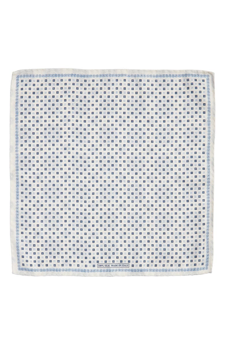Nordstrom Neat Floral Silk Pocket Square, Alternate, color, 