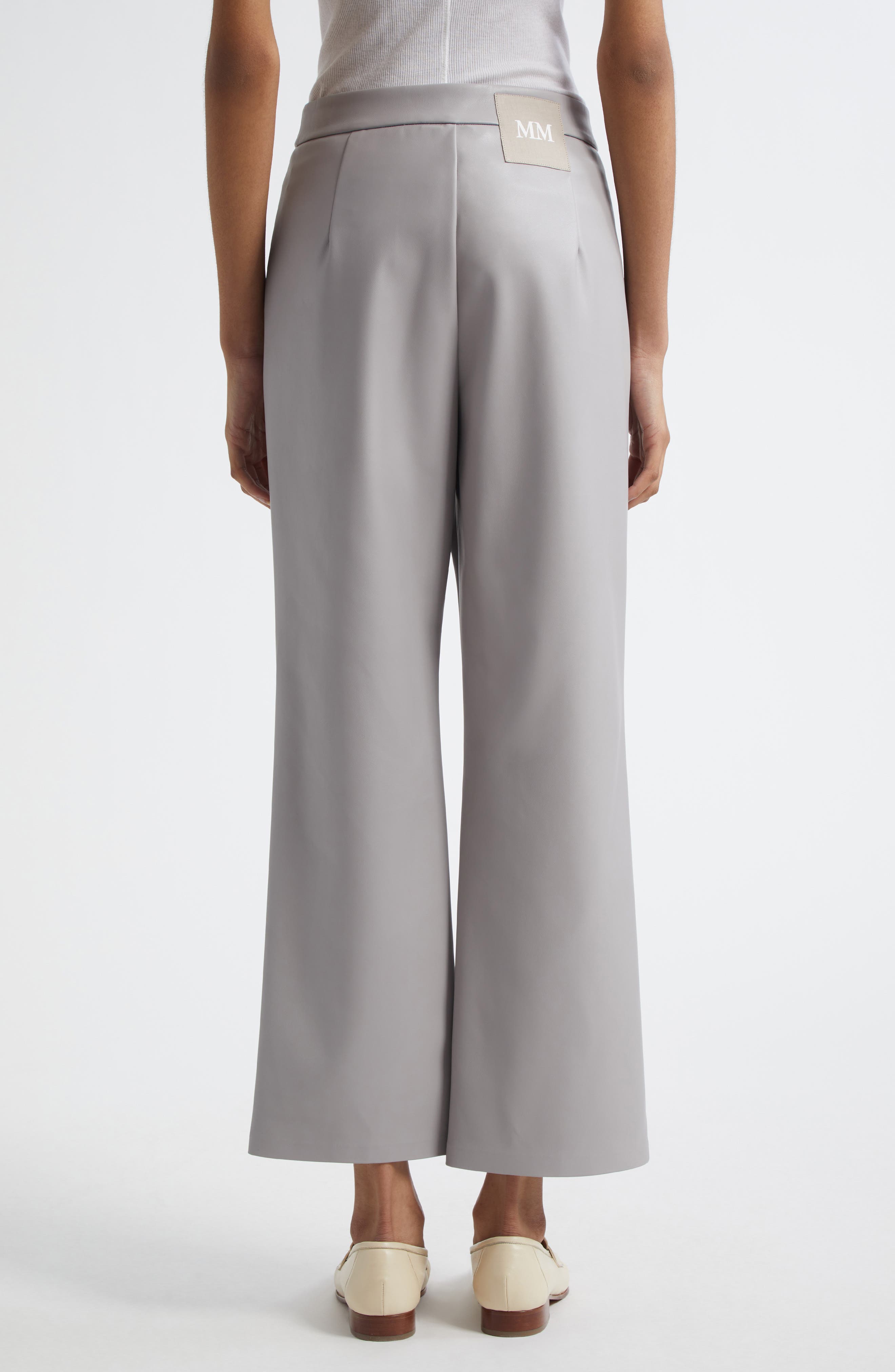 Sport Faux Leather Ankle Pants - image 2
