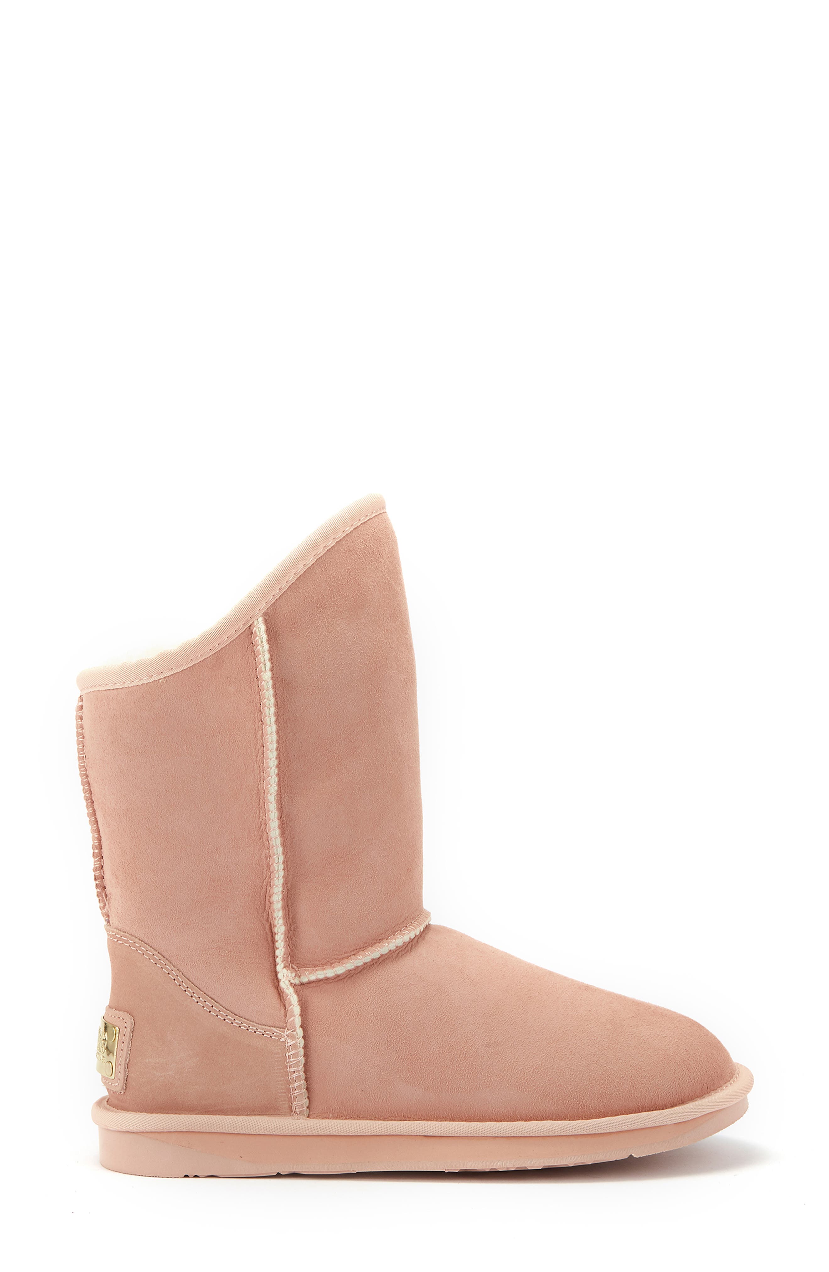 Australia Luxe Collective Cosy Genuine Shearling Short Boot, Alternate, color, Rose