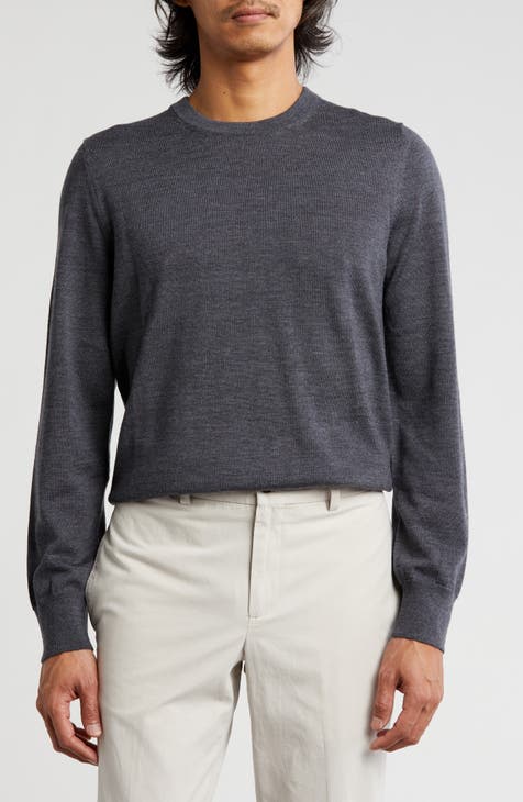 Crew Neck Merino Wool Sweater