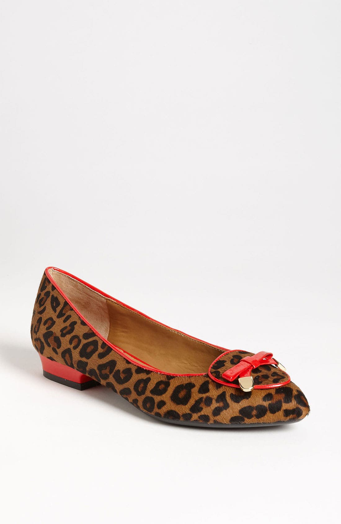 'Deborah' Flat, Main, color, LEOPARD RED