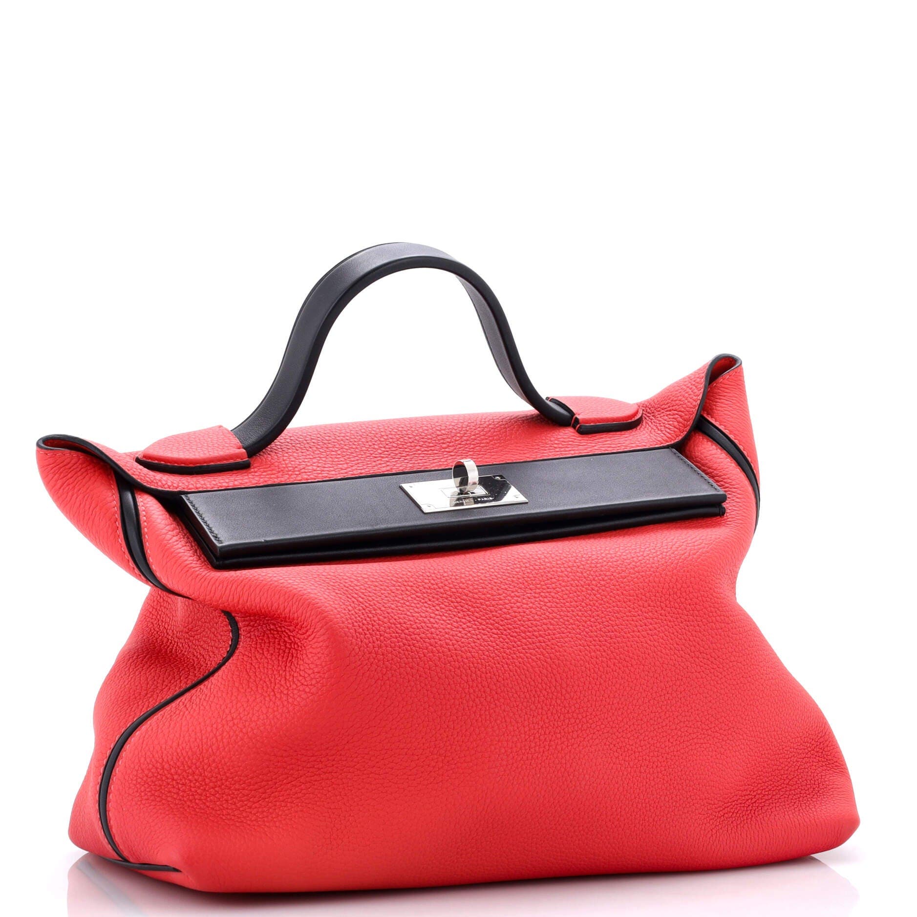 Pre-Owned Hermes 24/24 Bag Bicolor Togo with Swift 35, Alternate, color, Geranium