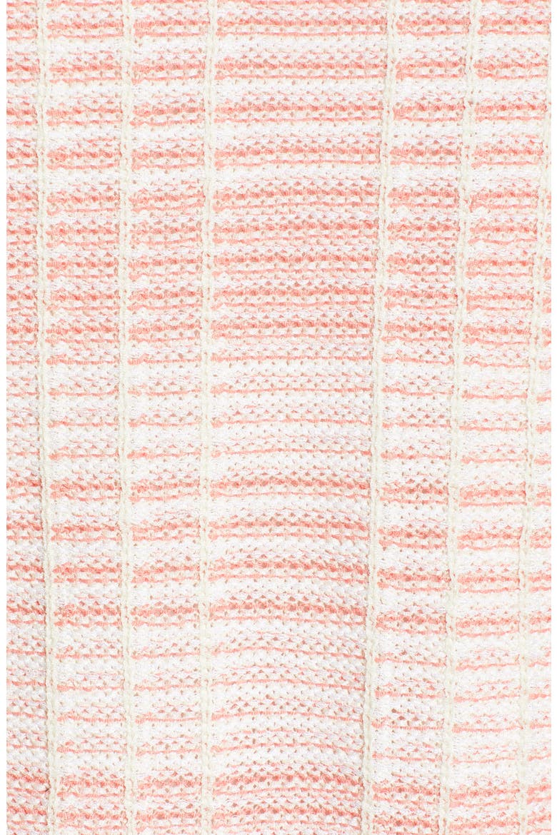 Stripe Knit Jacket, Alternate, color, PLUMERIA/ MAGNOLIA/ WHITE