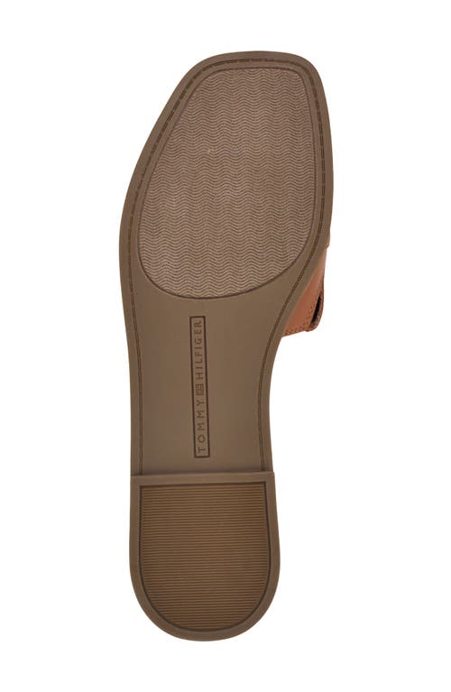 Tommy Hilfiger Pipper Slide Sandal In Brown