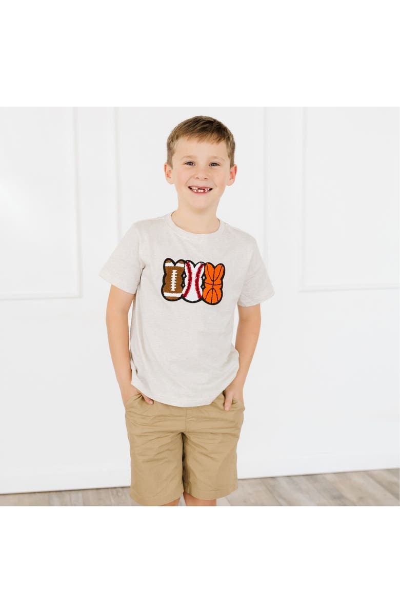 Sweet Wink Sports Peeps Patch Easter Short Sleeve T-Shirt, Alternate, color, Natural Heather