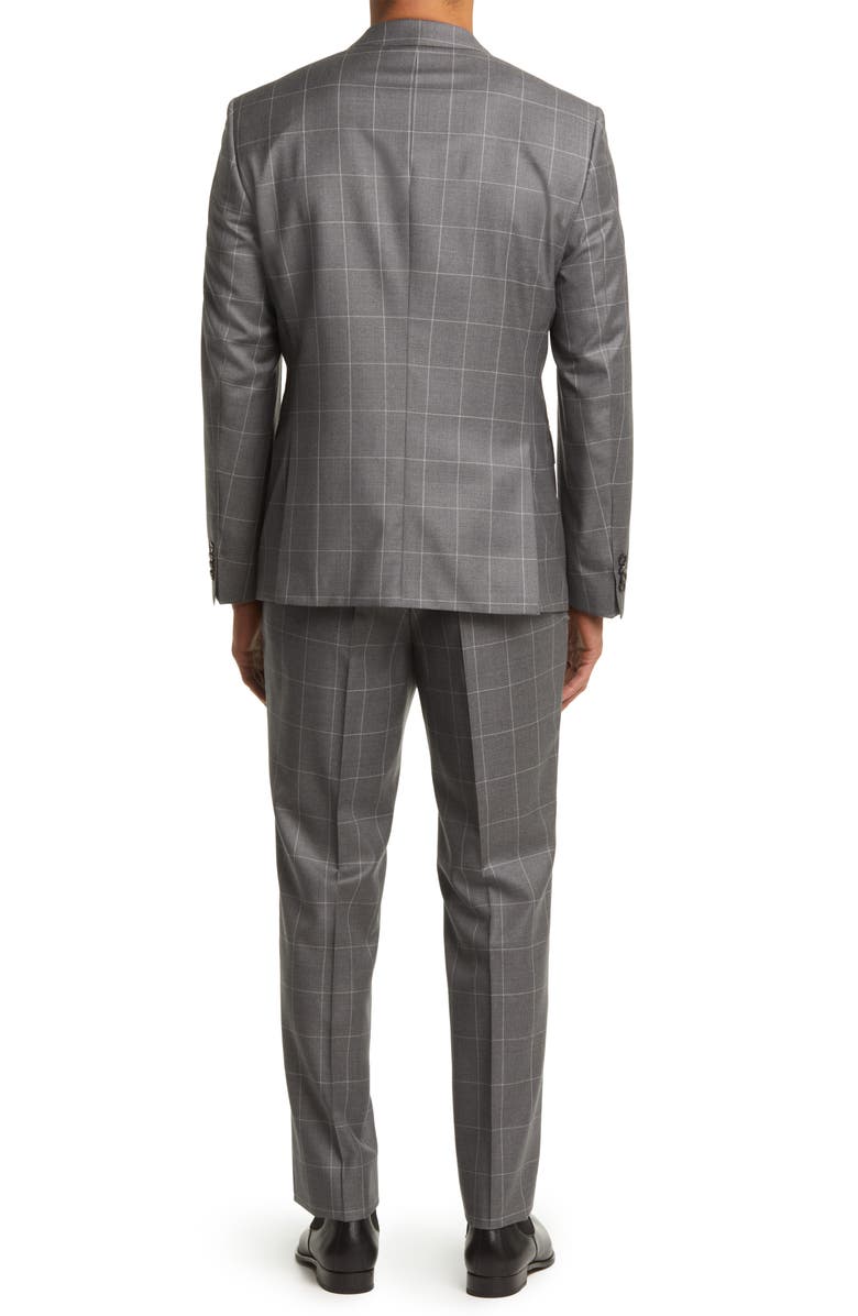 BOSS Huge Slim Fit Virgin Wool Suit, Alternate, color,