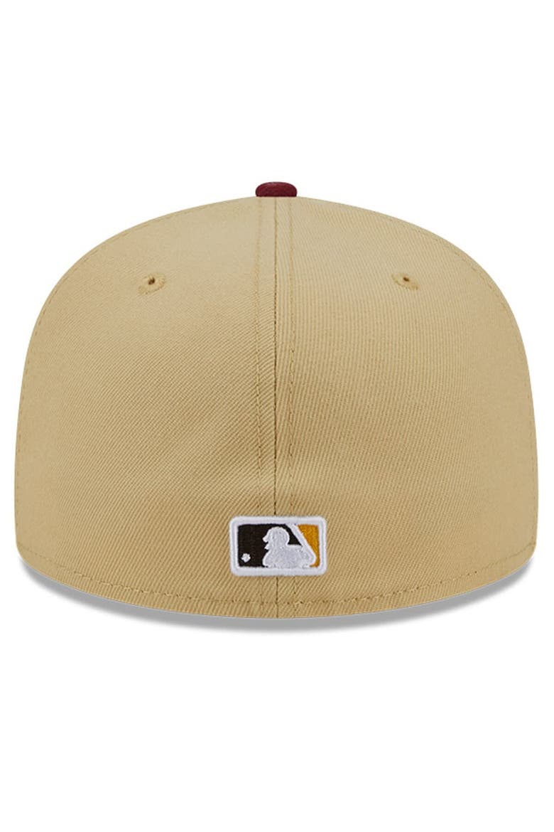 Men's New Era Vegas Gold/Cardinal Oakland Athletics 59FIFTY Fitted Hat, Alternate, color, Vegas Gold