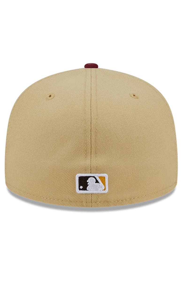 New Era Men's New Era Vegas Gold/Cardinal Oakland Athletics 59FIFTY Fitted Hat, Alternate, color, 