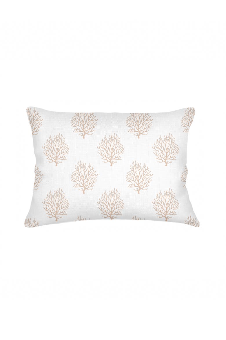 Ocean Coral Linen Pillow Cover Only, Alternate, color, Beige