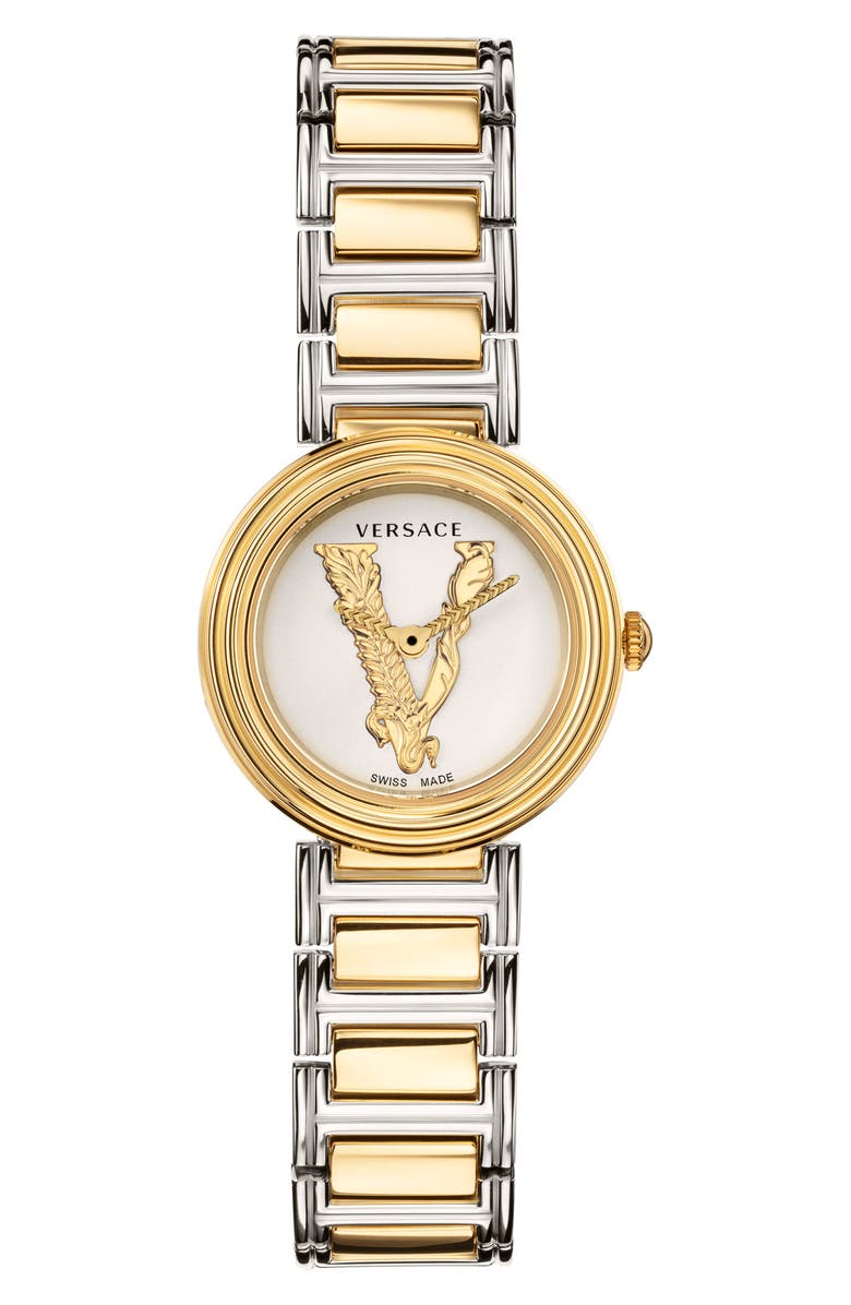 Versace Virtus Mini Bracelet Watch, 28mm, Main, color, 