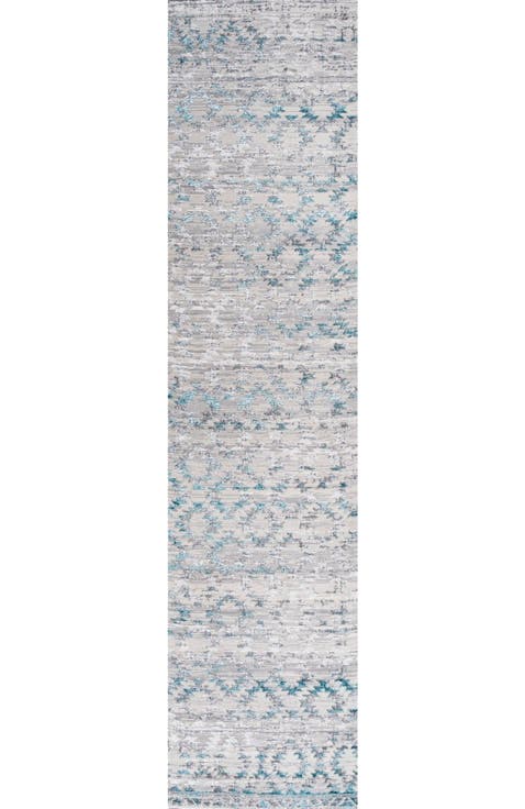 Ancient Faded Trellis Area Rug