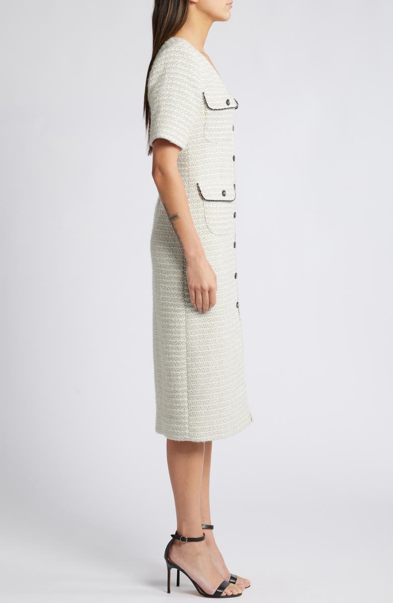 ZOE AND CLAIRE Tweed Sheath Dress, Alternate, color,