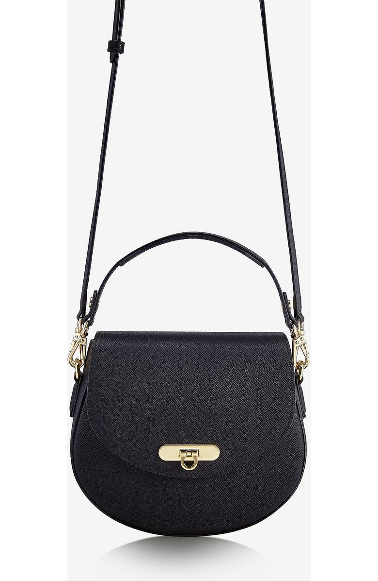 GiGi New York Sophia Saddle Bag, Alternate, color, Black