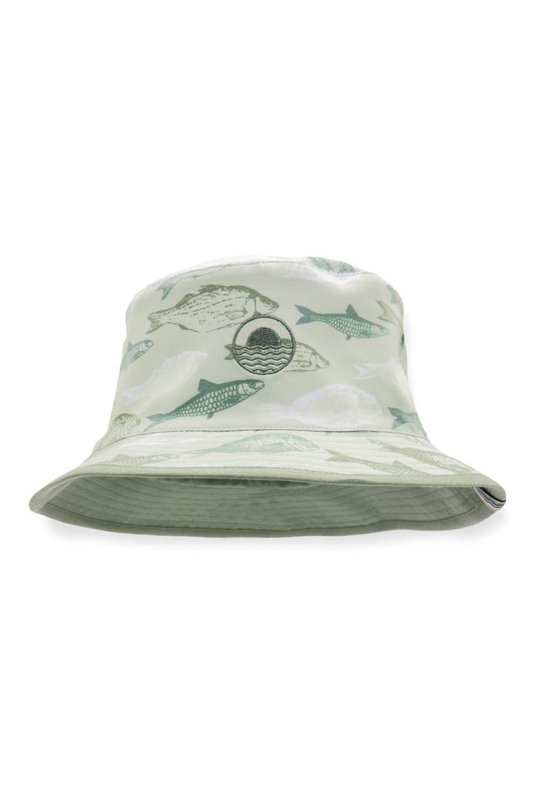Kids' Reversible Bucket Hat, Alternate, color, LILY PAD