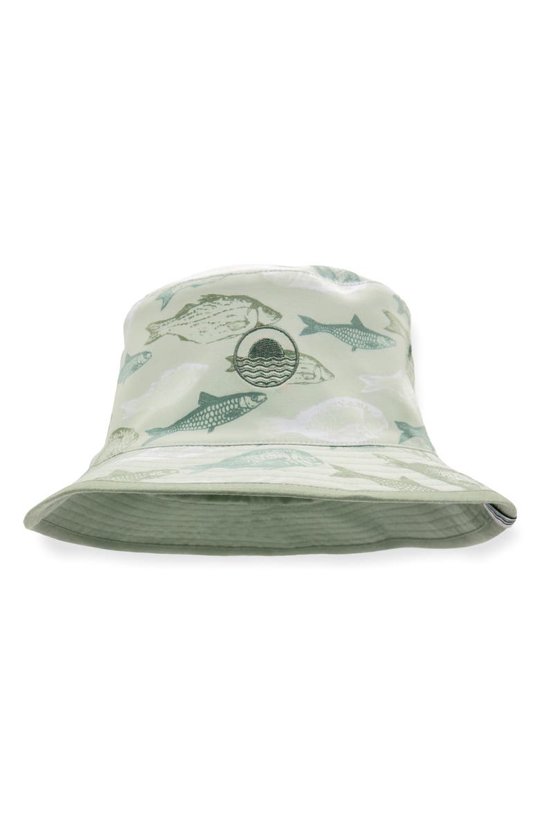 Feather 4 Arrow Kids' Reversible Bucket Hat, Alternate, color, Lily Pad