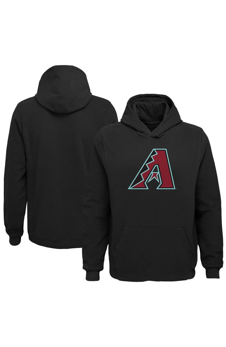 Outerstuff Preschool Black Arizona Diamondbacks Primary Logo Pullover Hoodie, Main, color, 