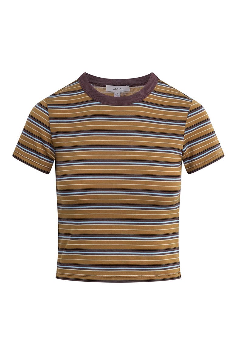 The Baby Tee, Alternate, color, CAMEL MULTI STRIPE