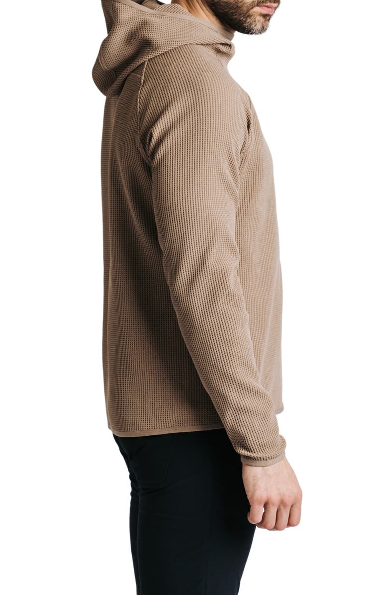Western Rise Venture Waffle Performance Pullover Hoodie, Alternate, color, Sand