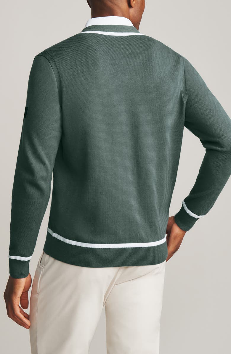 Rhone Earl V-Neck Golf Cardigan, Alternate, color,