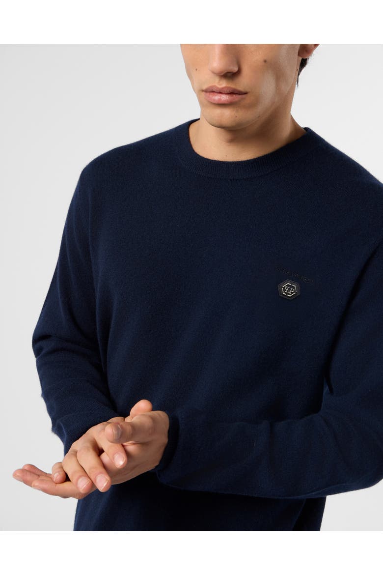 Round Neck Pullover Greatness Men, Alternate, color, navy