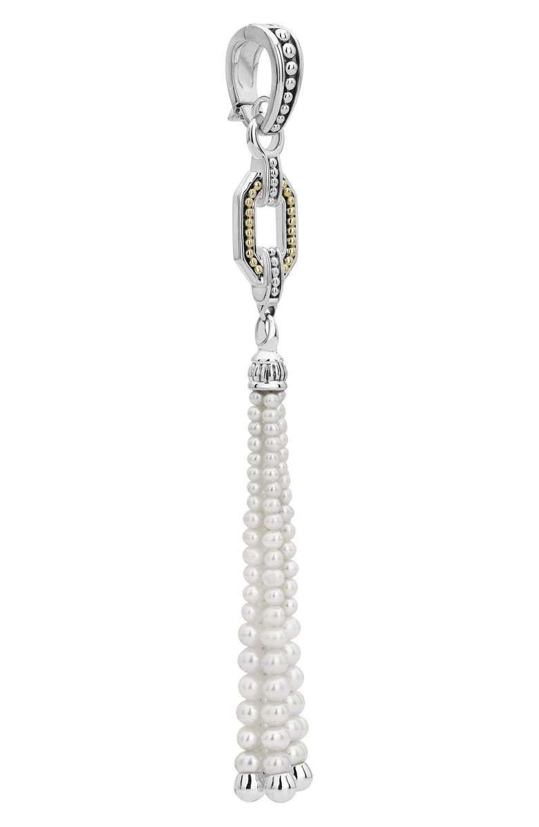 LAGOS Luna Pearl Tassel Necklace, Alternate, color, 