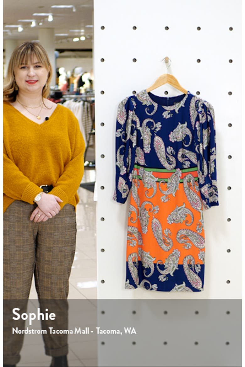 Paisley Mix Long Sleeve Dress video