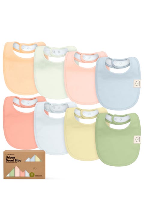 8-Pack Baby Drool Bibs